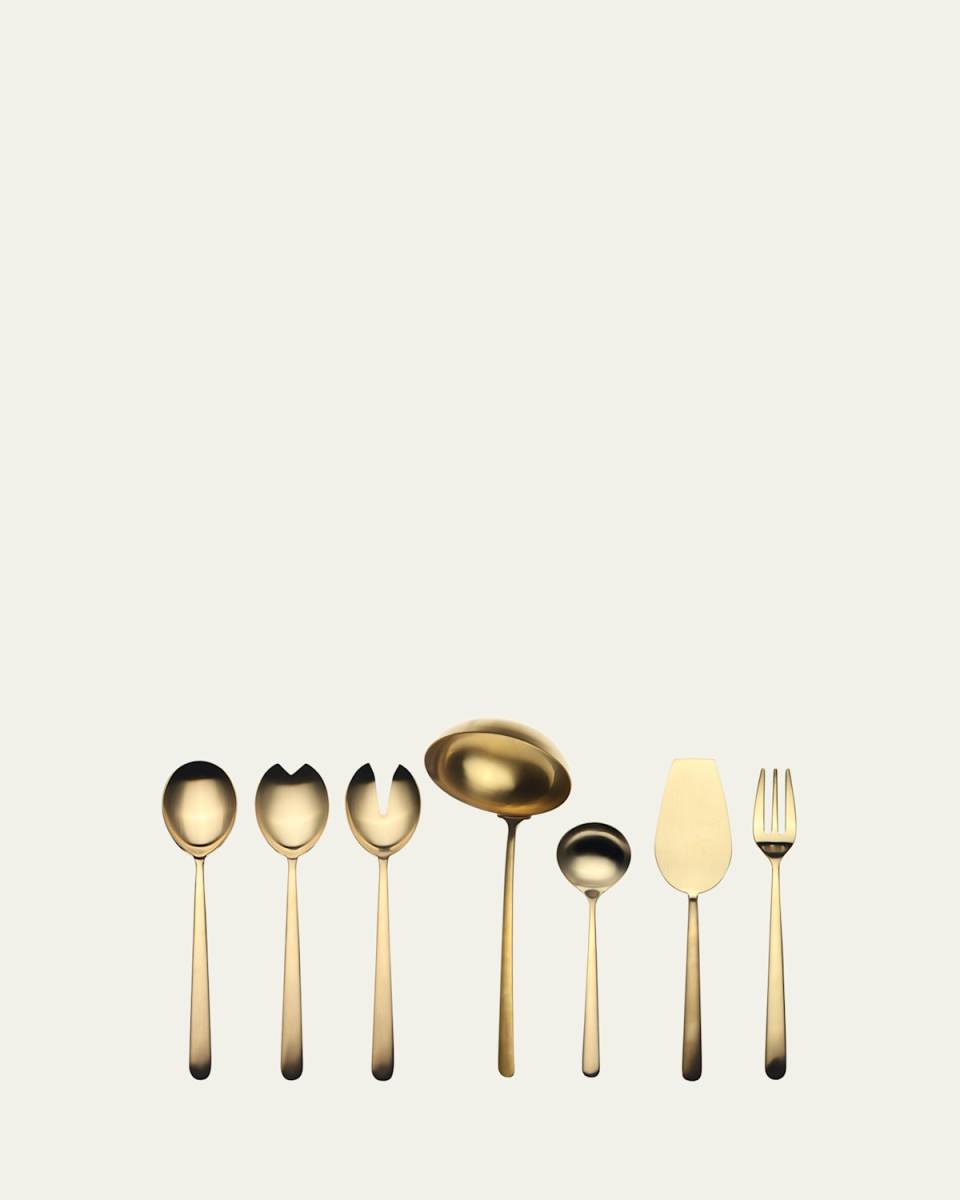 Linea Ice Oro 7-Piece Full Serving Set